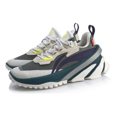 Li Ning Trendige rutschfeste leichte niedrige Laufschuhe Herren Braun Lila Grün ARHQ055-3