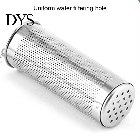 Herbal Strainer Tea Infuser with Chain Rustproof Anti-deformed Easy to Clean Spill Resistant Even Drainage Stainless Steel Fine Mesh Filter for Office