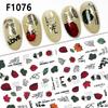 2pcs Autumn Flower Nail Stickers Y2K Butterfly Nail Supplies Nail Decals Cute Bee Fox Stickers For Nails Nail Art Decoration