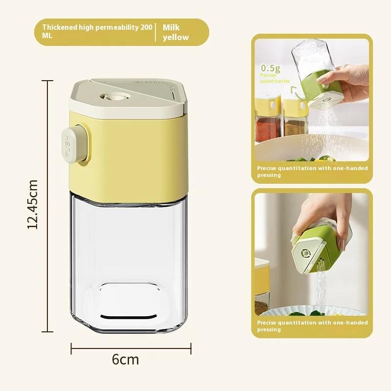 

Бутылка для приправ с точным контролем, прецизионный набор солонки и перечницы, влагозащищенный, для кемпинга, для соли, для количественного использования