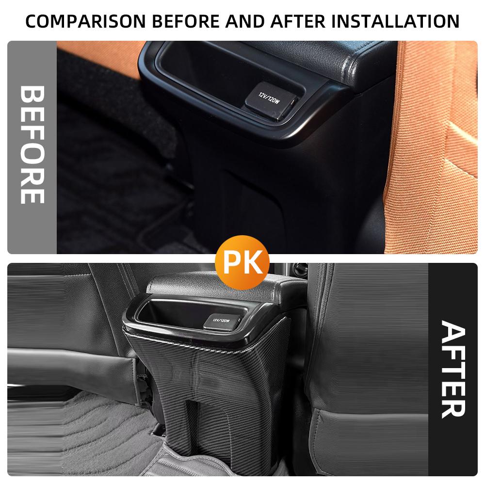 Rear Air Vent Anti-Kick Cover for Toyota Fortuner 2016 - 2022 Hilux Revo Conquest 2015-2021 Rear Seat Air Outlet Protector