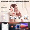 3-in-1 Nackenkissen für Reisen, Bluetooth-Kopfhörer mit Geräuschunterdrückung, Nackenmassagegerät und Heizfunktion, U-förmig, Memory-Schaum, Flugzeugkissen