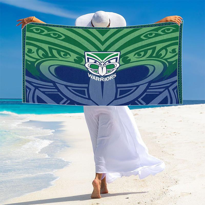 New Zealand Warriors Print Beach Towel, Large Soft Quick Dry Towel for Beach Camping Swimming