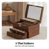 Four-Layer Jewelry Box with Drawers Elegant for Vanity, Bedroom