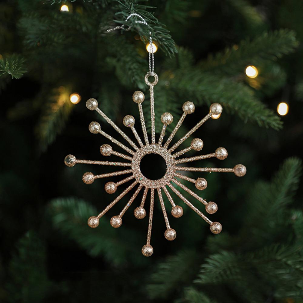 

Gold Christmas Hanging Decoration Shimmering House Bike Xmas Ornament Ball Plastic Crown Xmas Tree Xmas Baubles Scene Making