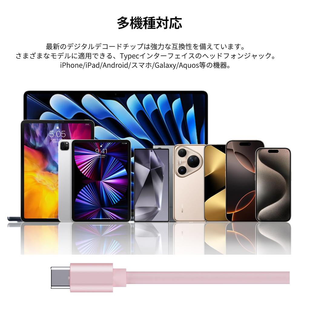 Juyya Wired Gaming HIFI Sound USBC Earphones with Volume Deep and Calling Compatible with and More Type-C Earphones, Type-C Earphones, Quality, Mic,