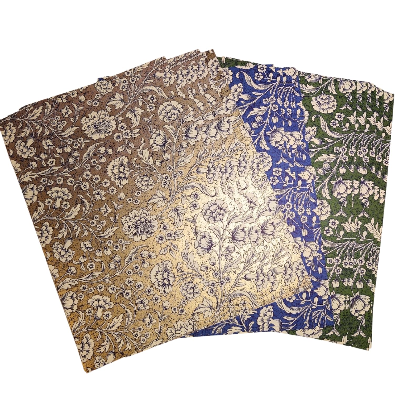 

CAOXIANG Design Paper, A4, Made by Italian Rossi, Junk Journal Collage, 15 Sheets (Fiori d oro)