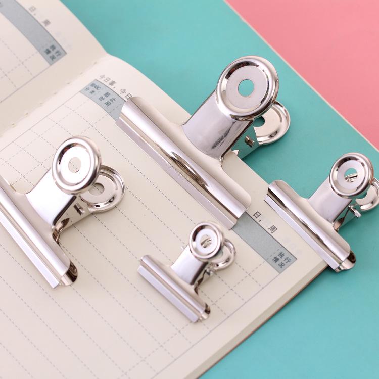 Silver Round Head Steel Office Clip - Stainless Steel Long Tail Bill Clip 38mm Round Head