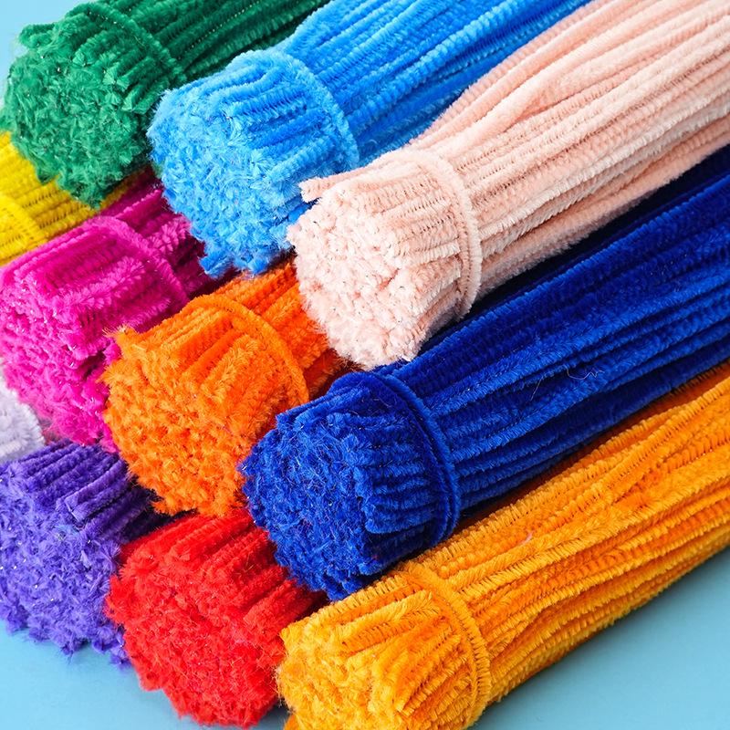 Handmade DIY Chenille Stem Fluff Flower Headband Ornament Material