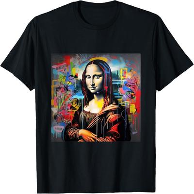 Mona Lisa Graffiti Kunst Street Art Mona Lisa T-Shirt