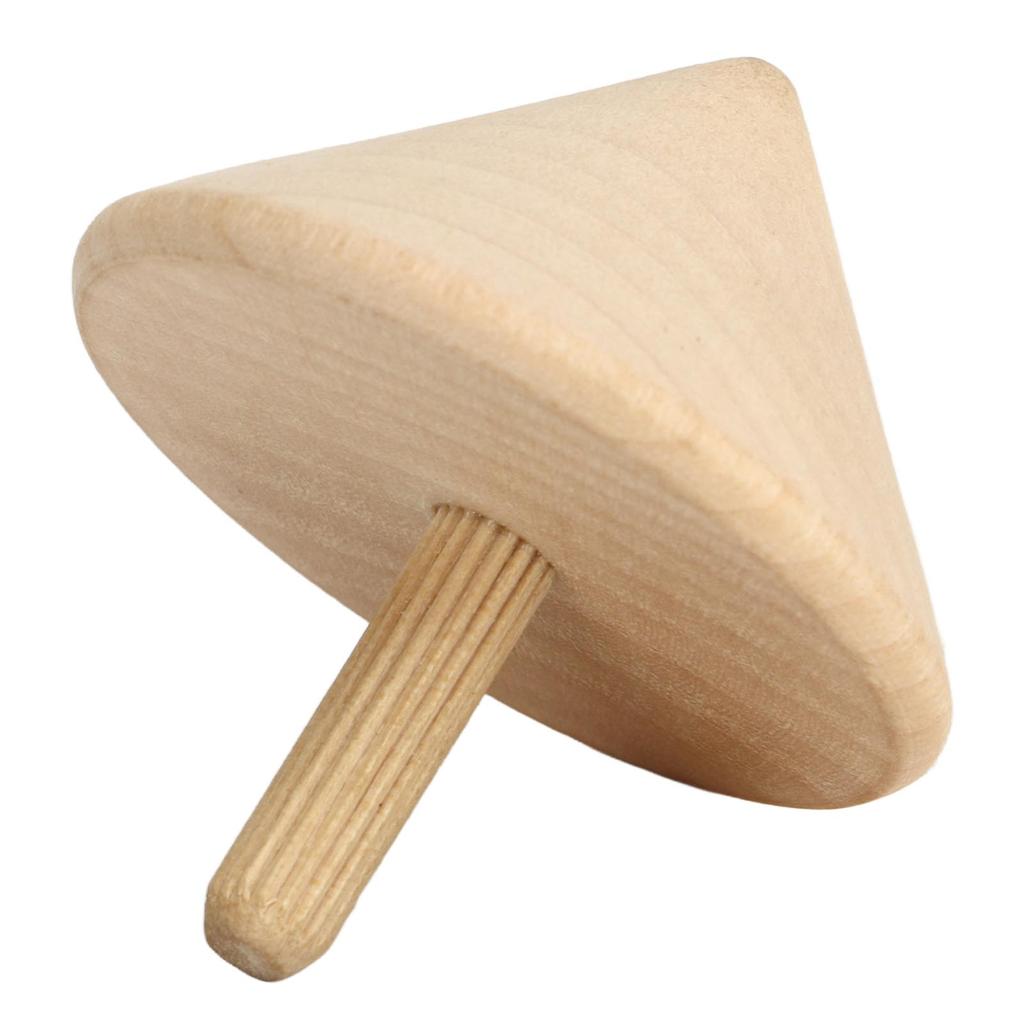 Wooden Top Craft Toy Rotating Wood Top Craft Gyroscopes Toy Gifts for DIY Kids Children Type A