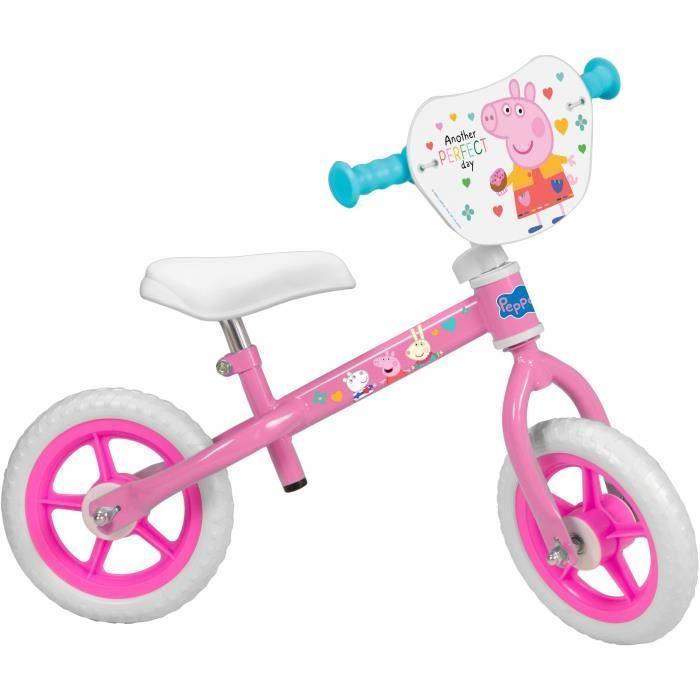 Toimsa Draisienne À 2 Roues Peppa Pig 10 Pouces Fille Rose