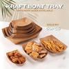 50Pcs Kraft Boat Tray Disposable Hotdog Boats Kraft Paperfood Packing Tray Snacks Disposable Kraft Paper Boat-Shaped Trays