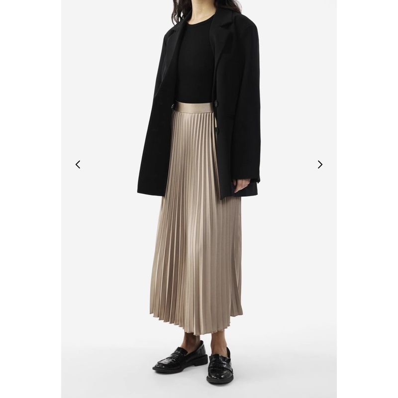 

Single Easiest for Match Lady Temperamental Elegance Ruched Mid Length Long Length Large Swing A- line Daily Casual Minimalist Half-Length Skirt Khaki 2XL