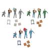 People Figures 1:64 Scale Model Painted Miniatures Set