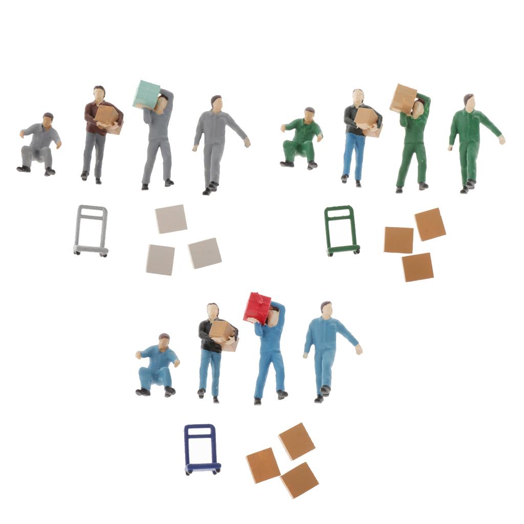 People Figures 1:64 Scale Model Painted Miniatures Set