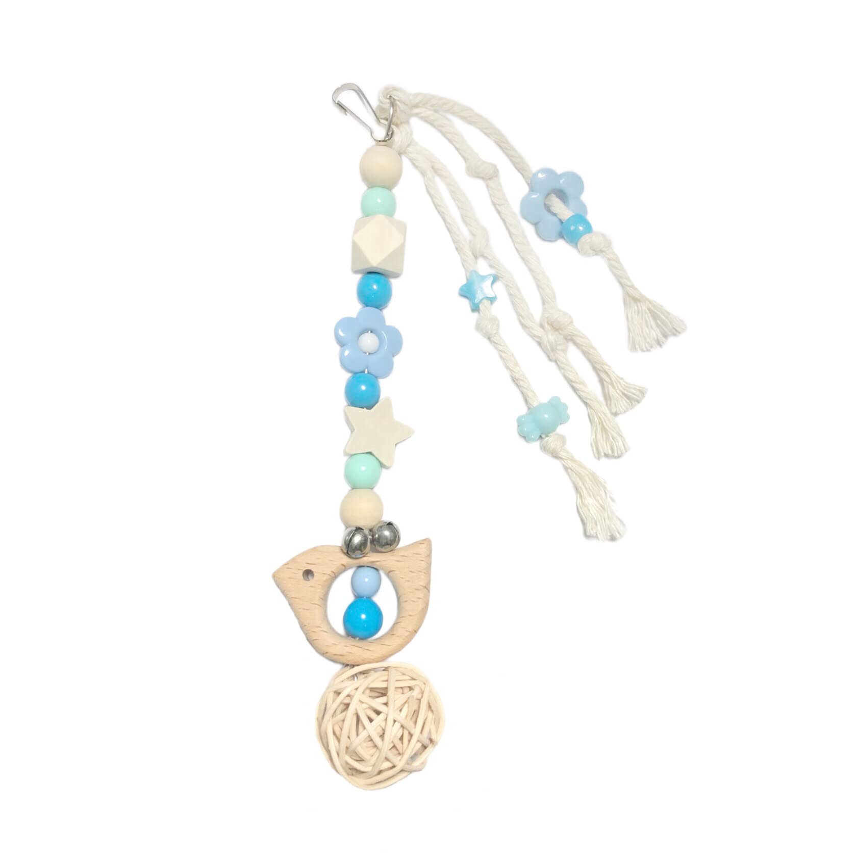 

PK Chew Сделано для Безопасного и Надежного Натурального для Java и Маленьких и Включает хлопок акрил дерево разноцветный натуральный ротанг и ротанг Эта жевательная игрушка является