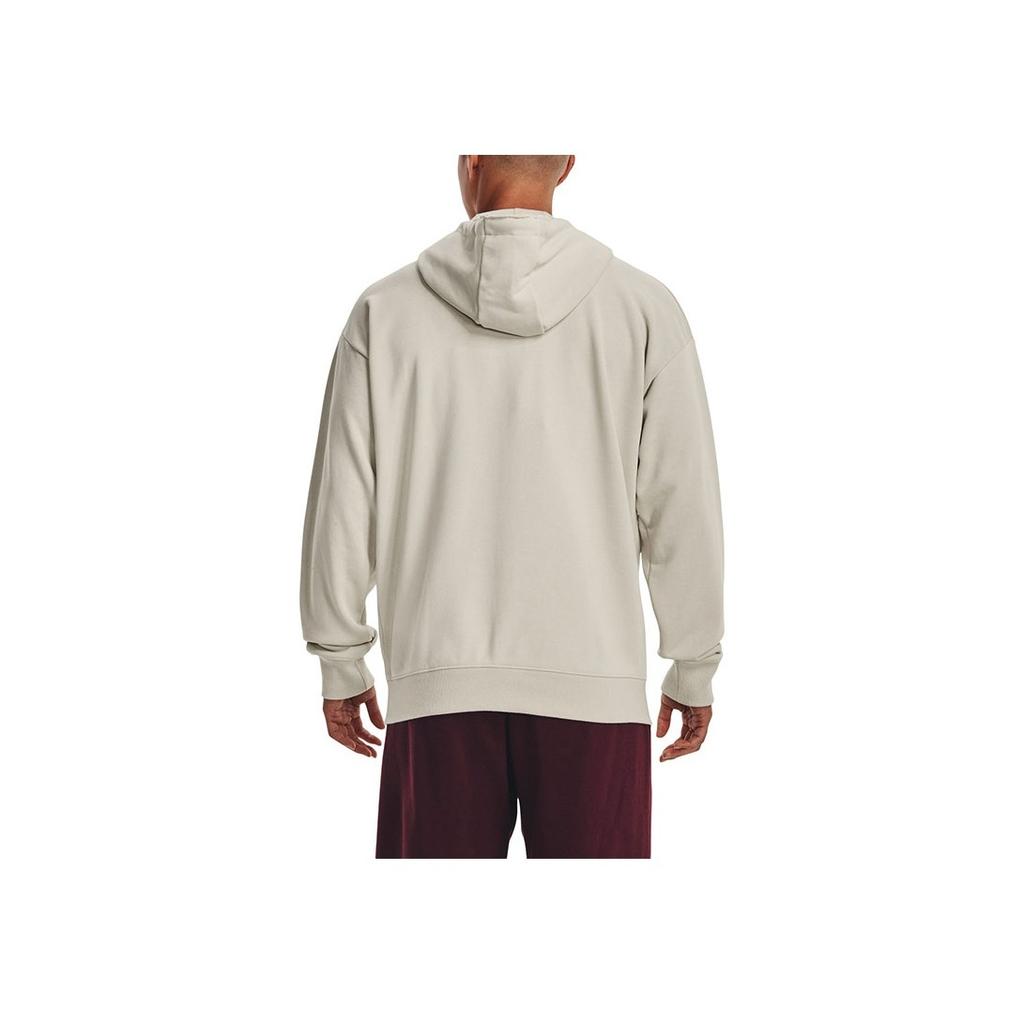 Under Armour Logo Print Casual Sports Hooded Jacket Men Jackets Beige 1376051-110