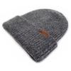 Korean Style Thick Knit Wool Hat for Men & Women - Windproof, Warm, Double Layered, Large Head, Autumn/Winter, Solid Color.