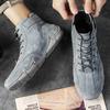 Winter Men's Boots Moccasins Men's Leather Boots Men Snow Boots Soft Boots Outdoor Motorcycle Boots