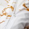 Marble Platinum Double-Sided Printing Quilt Cover Home Textile Bedding Three-Piece Set