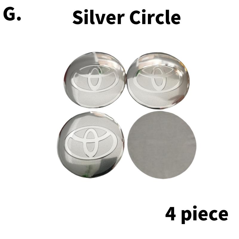 56mm Hliníková slitina logo Krytka středu kola Odznak nálepka Pro Toyota Prado Rav4 Yaris Hilux Prius Corolla Camry Příslušenství