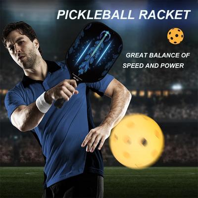 Zestaw Paletek do Pickleballa Zgodny z USAPA Powierzchnia z Włókna Szklanego Zwiększona Moc z Torbą do Pickleballa Najlepszy Prezent dla Początkujących