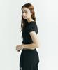 Ain If On Air Cooling Short Sleeve Crop Top Black