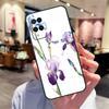 Iris Purple Flower Watercolor Case For Oppo A94 A54 A40 A60 A80 A98 A78 A18 A38 A58 A16 A76 A96 A17 A77 A74 A57S A15 Cover