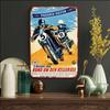 Retro Motorcycle Tin Sign Man Cave Garage Decor 20x30 Cm Metal Poster
