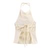 Jnleaog Autumn New Women Clothes Western Style French Style Design Pleated Design Stretch Top 5039351
