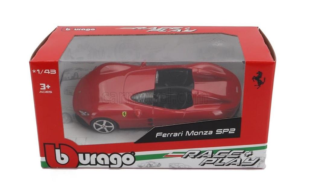 Blago Ferrari Monza Miniature Car 1/43 FERRARI MONZA SP2 2018 (Red)