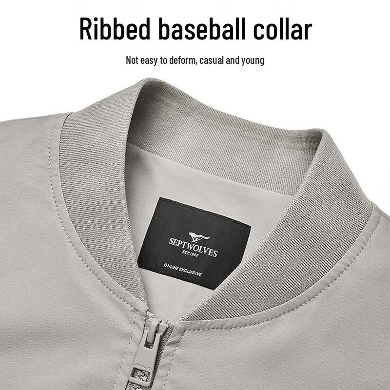 SEPTWOLVES Men's Spring Baseball Jacket