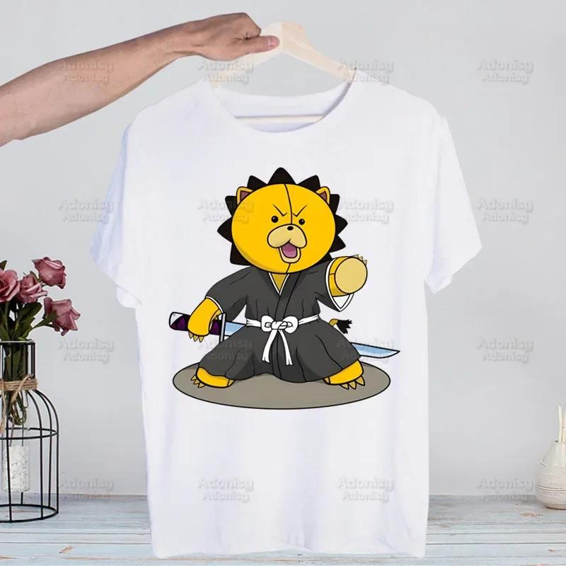 Bleach Kurosaki Ichigo Manga Anime Harajuku T-shirts Summer Men Hip Hop Funny Tshirt Streetwear t shirts Short Sleeve Tops