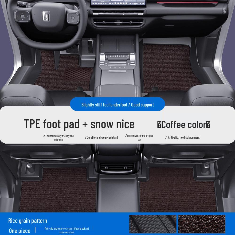 Tank TPE Car Floor Mats for Models 300, 400, 500, 700 - Full Coverage Waterproof Silk Coil Mats with Door Sill Protection