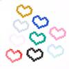 6Pcs Mosaic Heart-Shaped Pixel Heart-Shaped Car Window Decoration Waterproof Headlight And Taillight Decoration Stickers