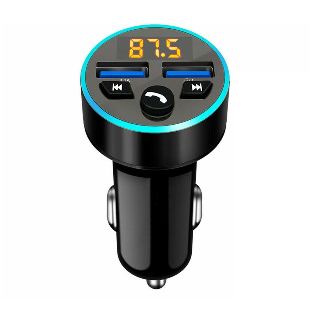 3.1A BT Autoladegerät Schnellladung 2 USB-Anschlüsse Adapter MP3/WMA/APE/FLAC Schnelllade-Ladegeräte mit Digitalanzeige