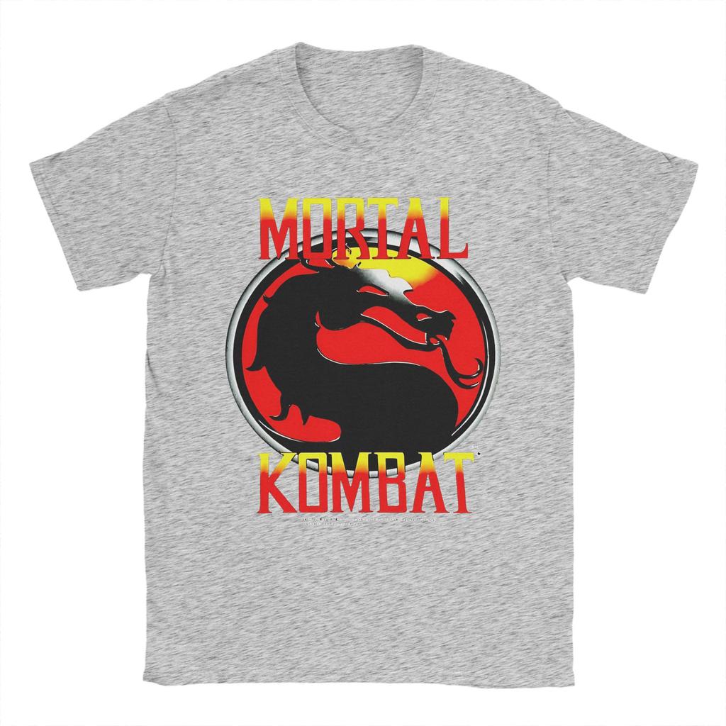 Mortal Kombat T-shirt Herr Rolig Ren Bomull T-shirt Rund Hals Kortärmad Sommartopp