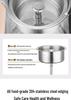 Electric Glass Tea Kettle with Steaming Function - Large Capacity for Black Tea