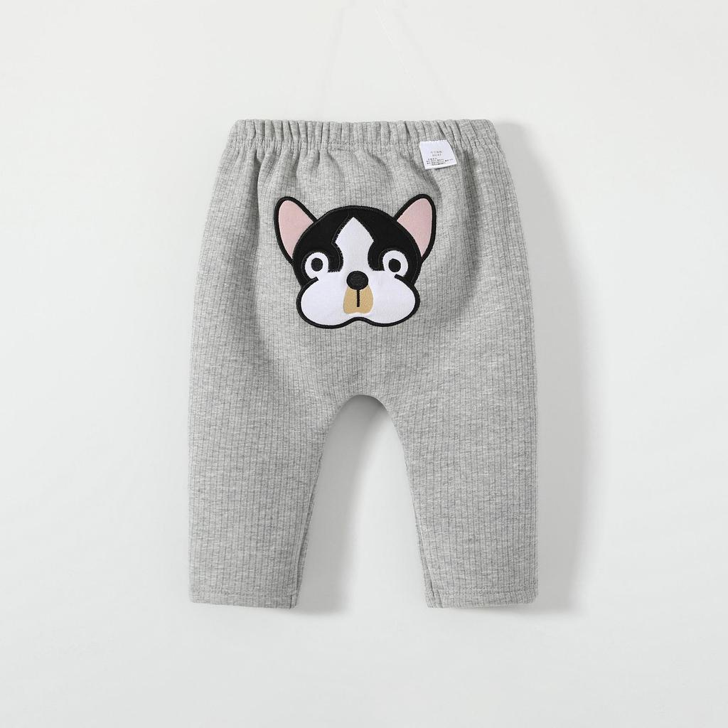 2025 Herbst/Winter Cartoon Fleecehosen für Kleinkinder (0-3 Jahre) - Unisex Lange Hosen