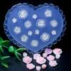 Stampo in Silicone per Nail Art Fiori 3D Stampi per Creazione Unghie Stencil per Unghie Goffrati Stampo per Scultura Decorazioni per Manicuristi