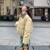 Autumn Winter Thicken Warm Parka Women Casual Sweety Solid Color Big Pocket Loose Jackets Outwear