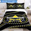 3PCS North Queensland Rugby Bedding Set 2D Printing (Includes 1 Duvet Cover + 2 Pillowcases Coreless), Bedroom decor,Fan gift
