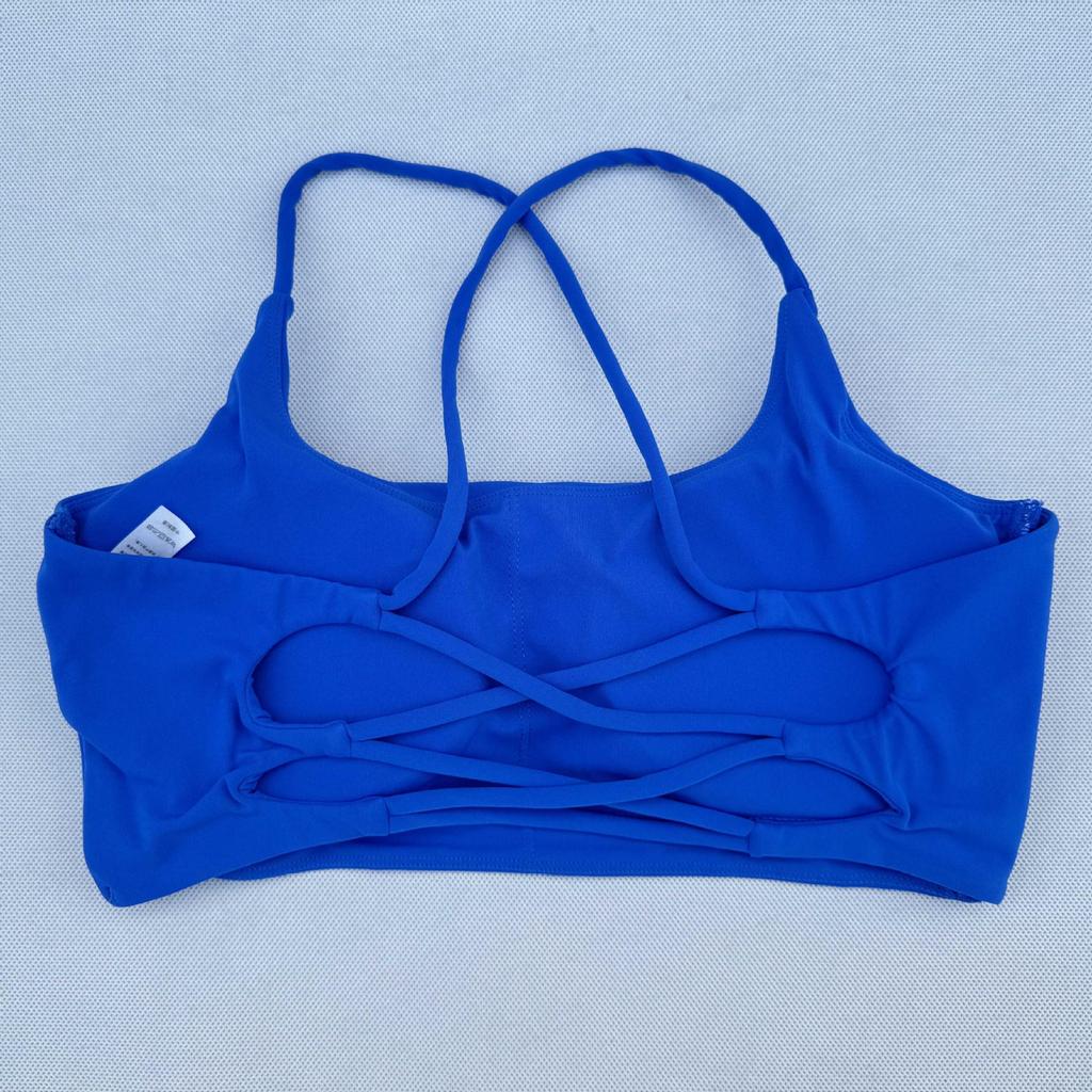 Lulu Thin Strap Cross-Back Sports Bra for Yoga and Pilates