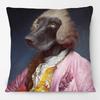 Federa Cuscino Pittura Ritratto Animali Cani Corte Reale Europea Cuscino Decorativo Gatto Vintage per Divano