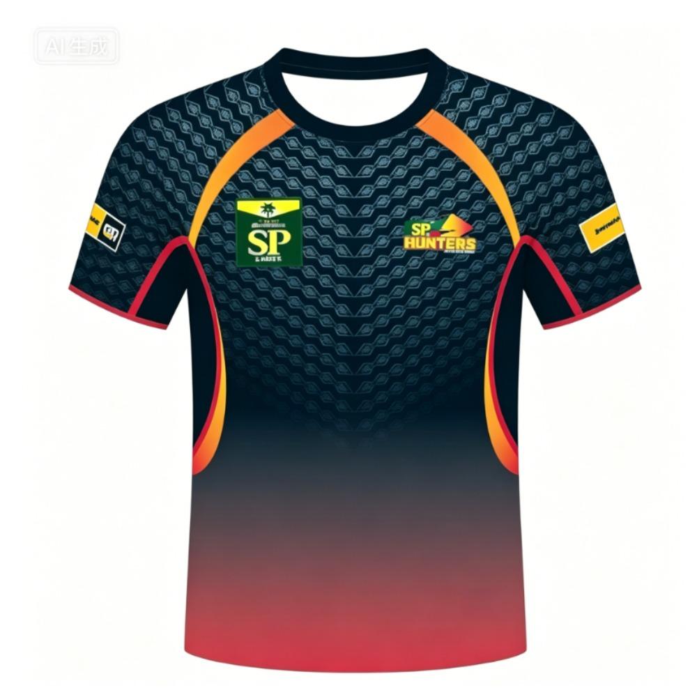 2026 New SP Hunters Kumul Petroleum Crew Neck Rugby Jersey Family Matching Y2K T-shirt Suitable for Daily and Training Wear