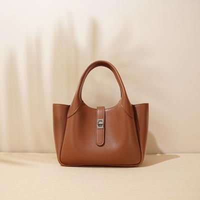 New Portable Cowhide Bag Women's Shoulder Crossbody Armpit Bag