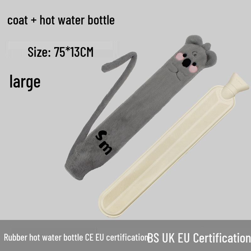 Explosion-Proof Hot Water Bottle: Rubber Design for Stomach and Feet, Long-Lasting Warmth