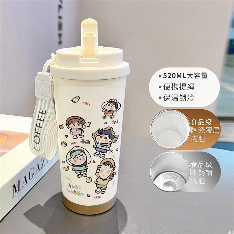 Cartoon Xiaoxin Thermos Cup 111 Stainless Steel Student High Value Office Coffee Cup Large Capacity Water Cup