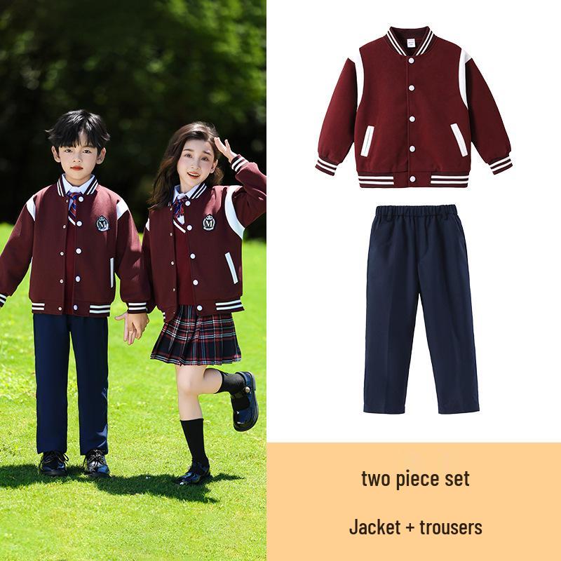 British Style Children's School Uniform Set - Spring & Autumn